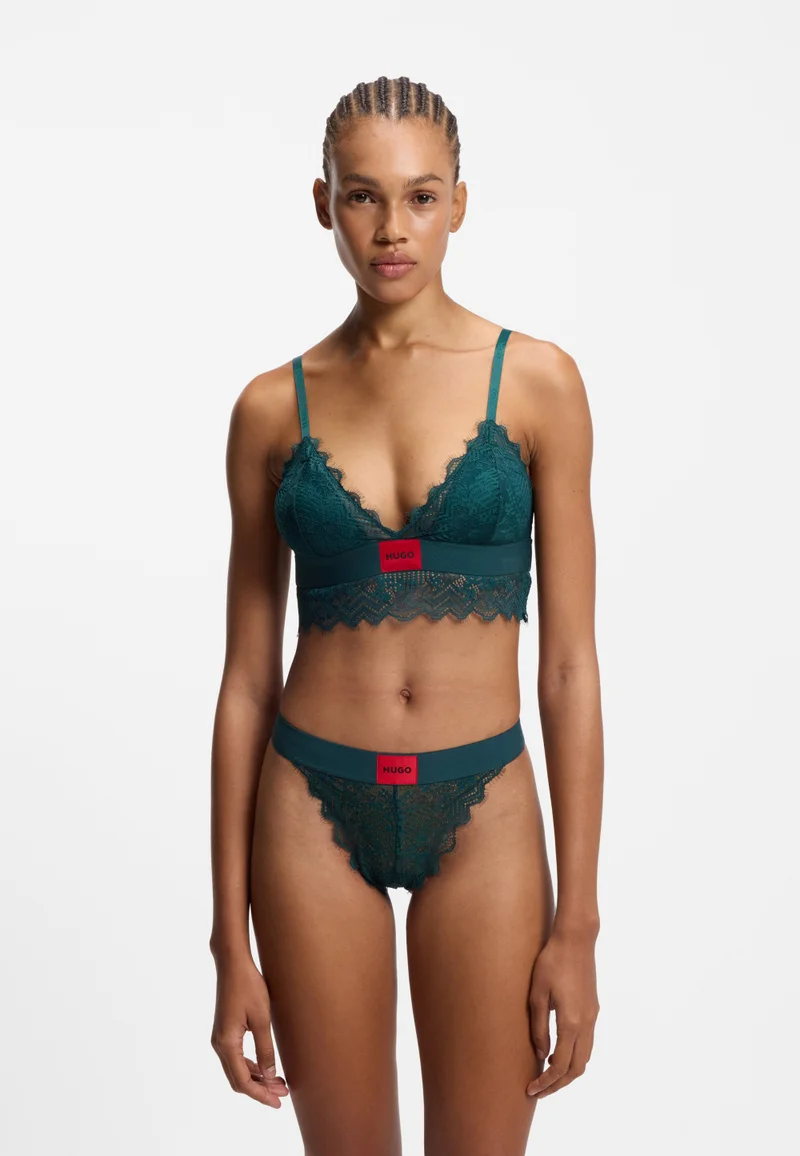 هوجو سروال داخلي دانتيل بتسمية شعار حمراء