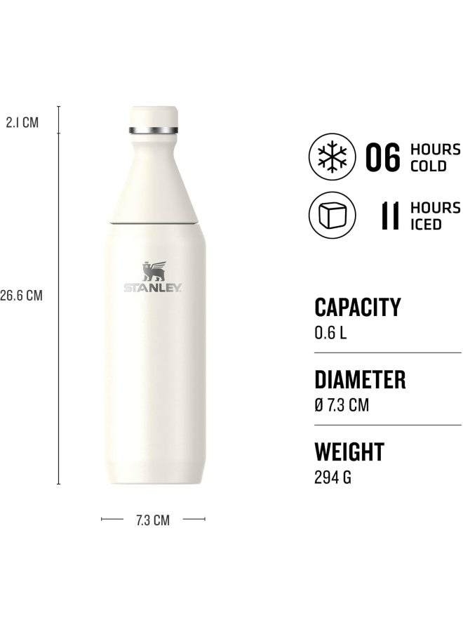 Stanley Stanley All Day Slim Bottle 0.6L/20oz Cream Gloss  - Image 2