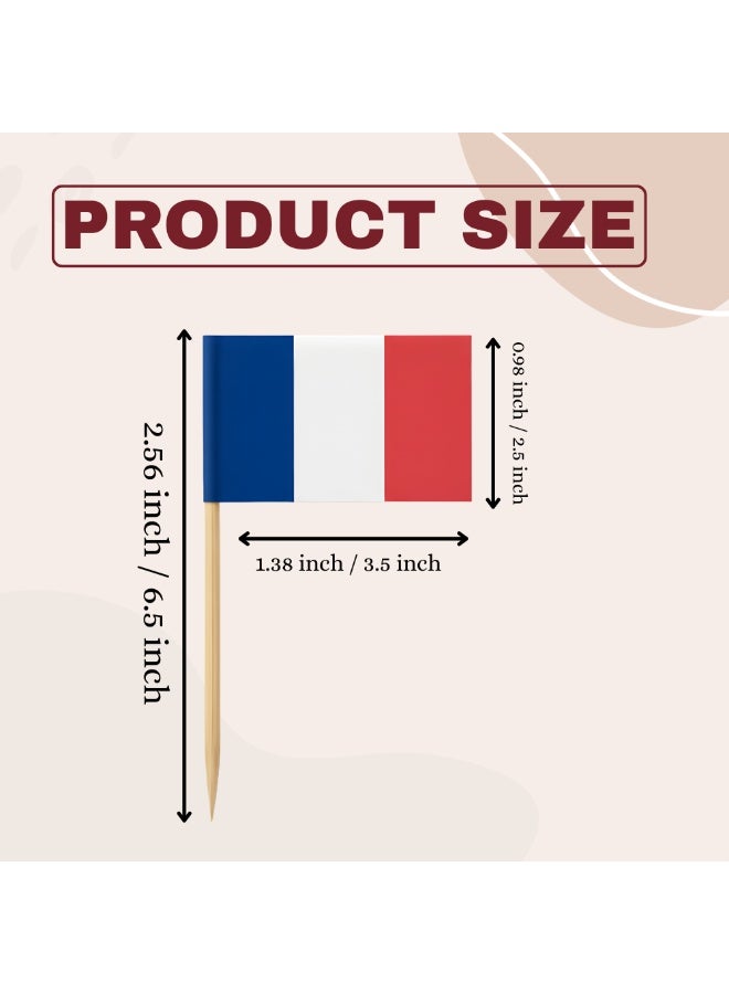 PRINTSHOP4ME Football Cake Topper Set | 48 Country Flags | Pack of 50 Decorations (France) - Image 4