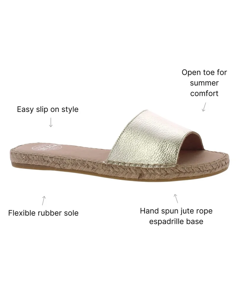 Shoeq Champagne Summer Espadrille for Women | Best Price UAE