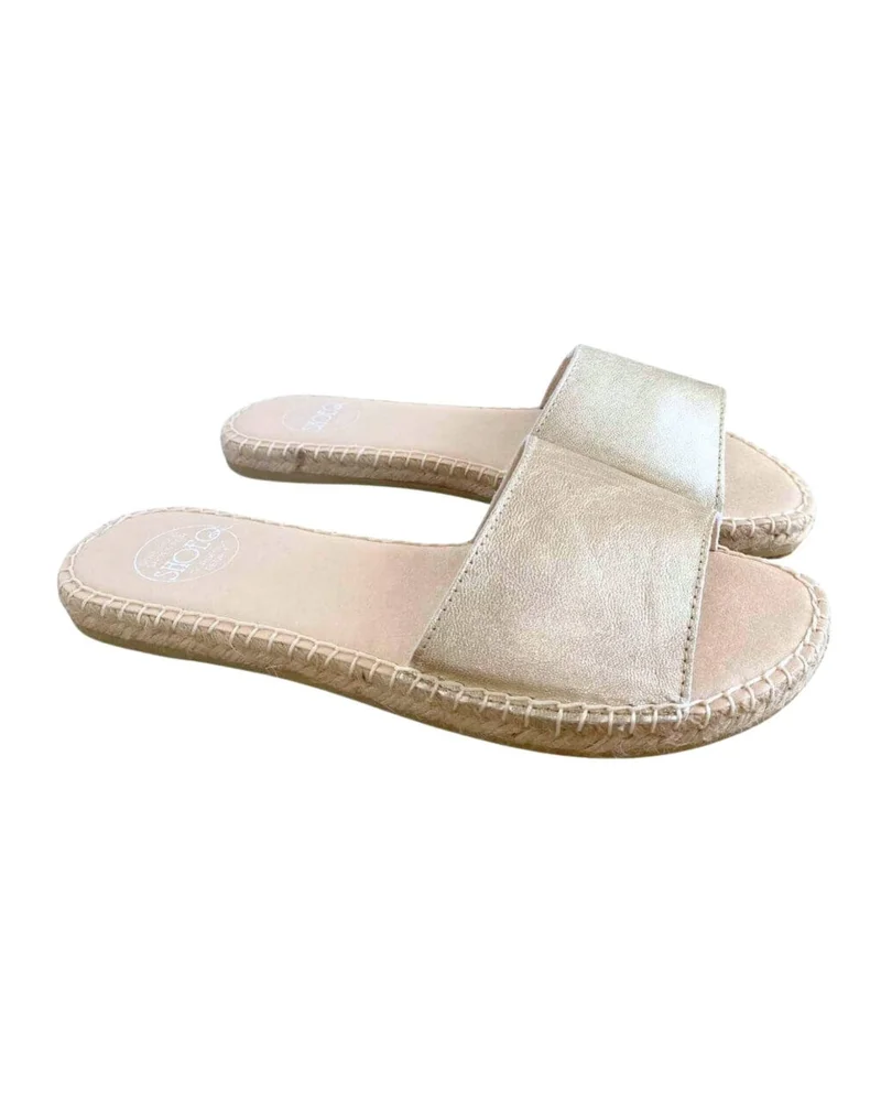 Shoeq Champagne Summer Espadrille for Women | Best Price UAE