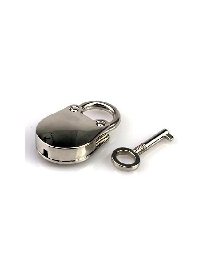 PROMASS PROMASS 1PCS Vintage Mini Bear Padlock Key Lock Antique Style Small Key Lock (Silver)  - Image 5