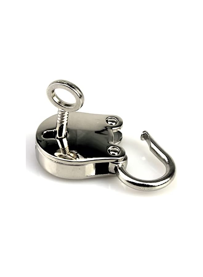 PROMASS PROMASS 1PCS Vintage Mini Bear Padlock Key Lock Antique Style Small Key Lock (Silver)  - Image 3