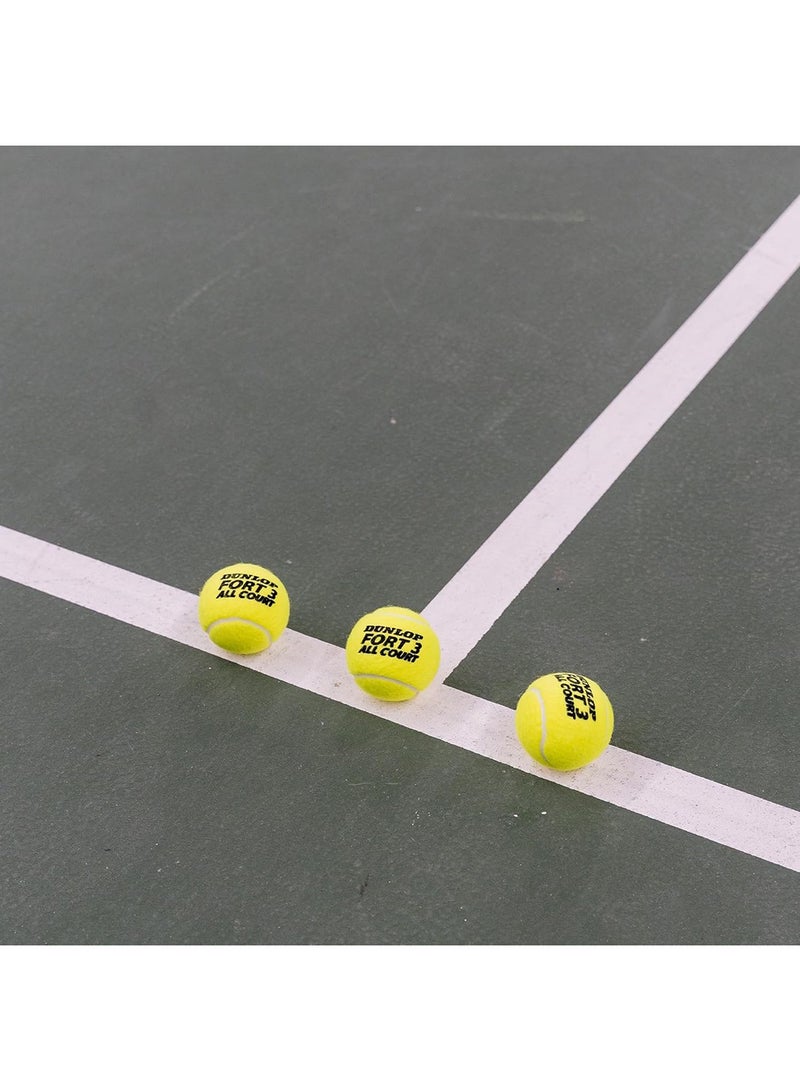 Dunlop Fort All Court Tennis Balls – 3-Pack, Durable Balls for Practice & Match Play - Image 4