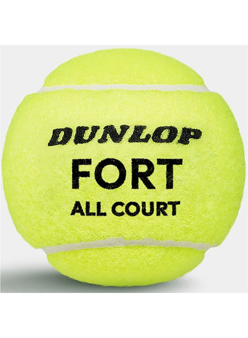Dunlop Fort All Court Tennis Balls – 3-Pack, Durable Balls for Practice & Match Play - Image 2