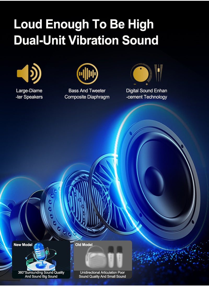 Karaoke Machine Bluetooth Stereo Wireless Children's Small Family Ktv Set Singing Microphone Speaker All-in-One Microphone for Home Use - pzsku/Z2F9AADAF337096680A12Z/45/_/1727339266/e00d9815-9227-4c01-81e7-7e62ca679604