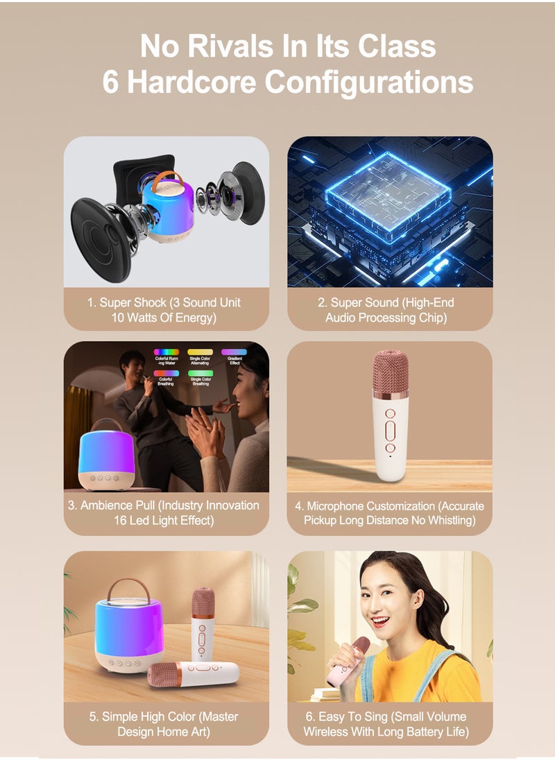 Karaoke Machine Bluetooth Stereo Wireless Children's Small Family Ktv Set Singing Microphone Speaker All-in-One Microphone for Home Use - pzsku/Z2F9AADAF337096680A12Z/45/_/1727339271/67008e2d-e774-439f-805f-b42369c7c400