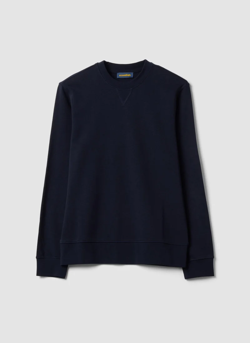 Ovs OVS Blue crew-neck sweatshirt in cotton blend