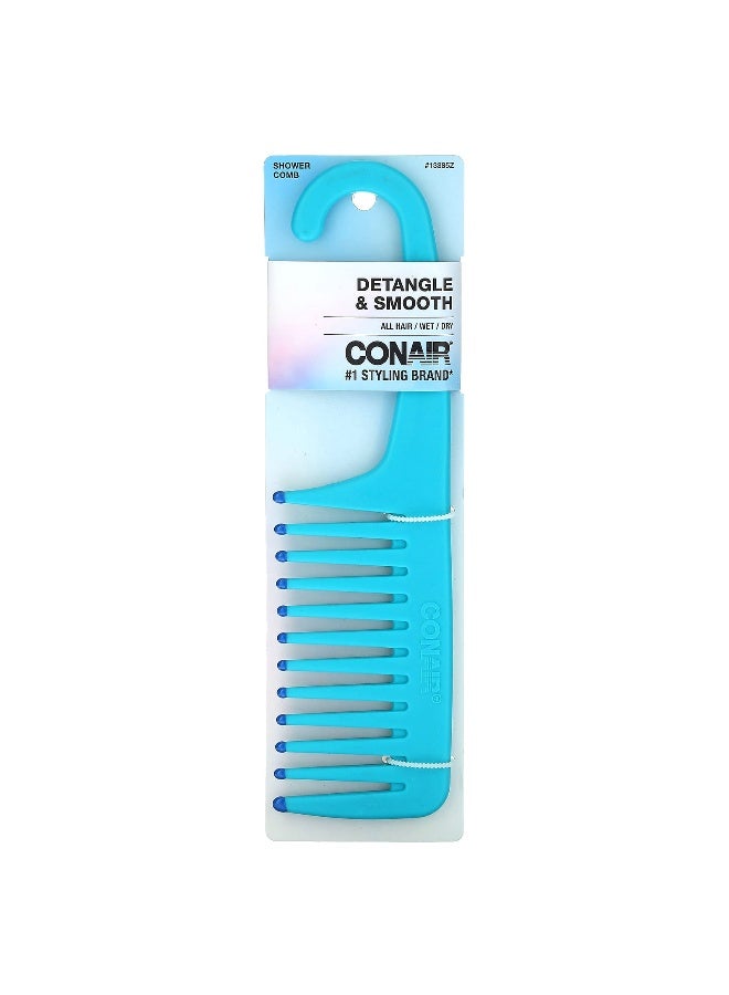 CONAIR Conair, Detangle & Smooth Shower Comb, For Wet or Dry Hair, 1 Comb  - Image 2