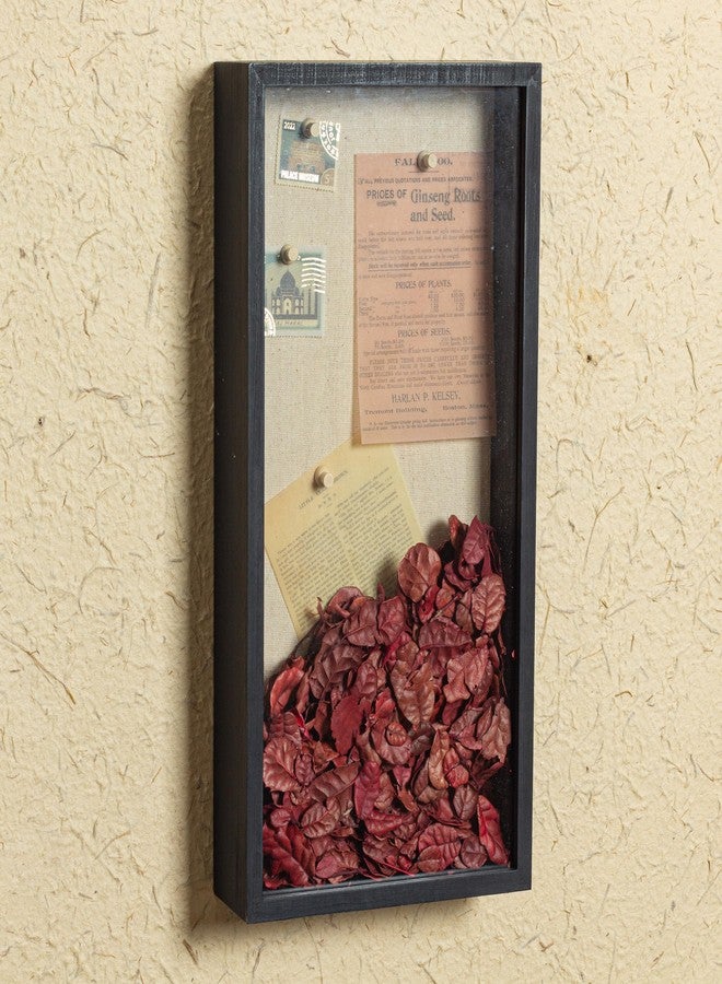 Increased Fire Shadow Box Frame 8x16 Shadow Box Display Case with Linen Back of Awards Memorabilia Flower, Pictures, Keepsakes、Bouquet、Medals and More Photos Memory Box Black - Image 3