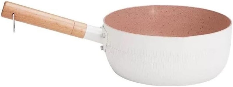 SECFOU Japanese-style 16cm Milk Pan 1.5l Saucepan Non-stick Cooking Pot for Stovetop Use without Lid Suitable for 1-2 Persons Random Color - Image 1