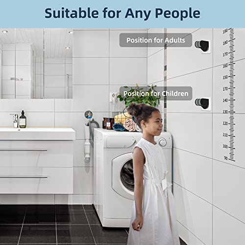 Hibbent Shower Head Holder, Strong Adhesive, Waterproof, Height Adjustable, Wall Mount, No Drilling, Matte Black - Image 3