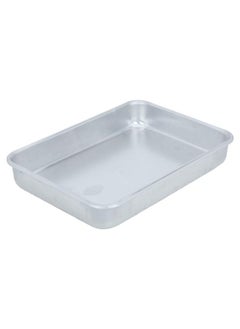 Aluminum Cake Pan 34.6X24.5X5.5 Cm Silver - pzsku/Z2F9AD8C97E118DA8D255Z/45/_/1739347219/5184916a-680f-4596-a4cd-0b5ba8396faa