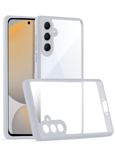 جراب حماية ممتص للصدمات لهاتف Samsung Galaxy A15 مصنوع من مادة TPU السيليكونية فائقة المتانة والآمنة للغاية مع حل مثالي للكاميرا (رمادي)