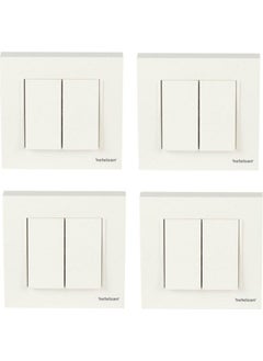 Netelsan Byobu Binary Switch - Commutator 1 Quality White Color (Including Frame) 4 Pieces  - Image 1
