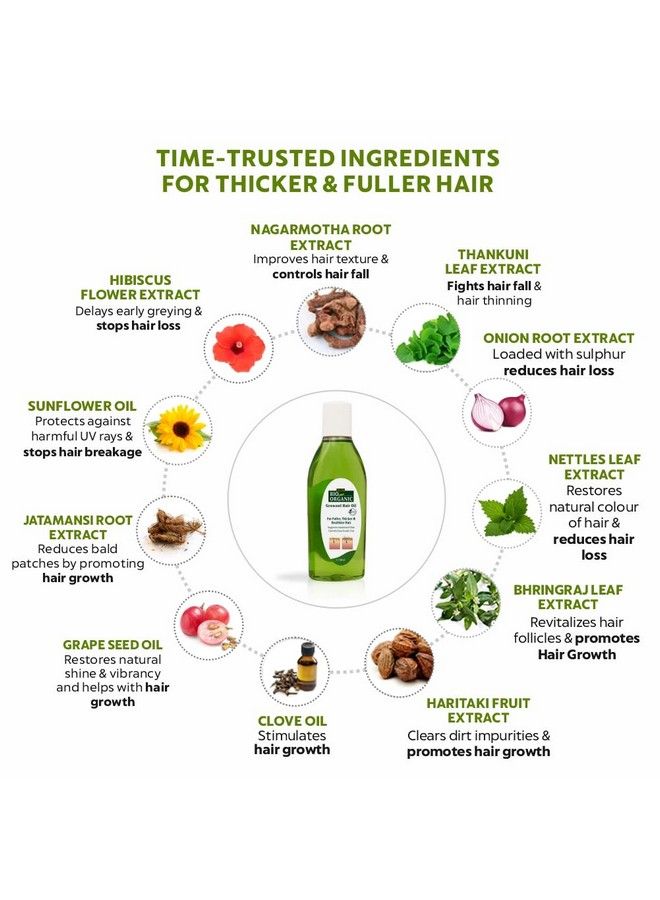 Indus Valley Bio Organic Growout Hair Oil For Hair Growth 100% Organic And Vegan That Combats Dandruff Flaky Scalp Frizz And Split Ends 200Ml - Image 4