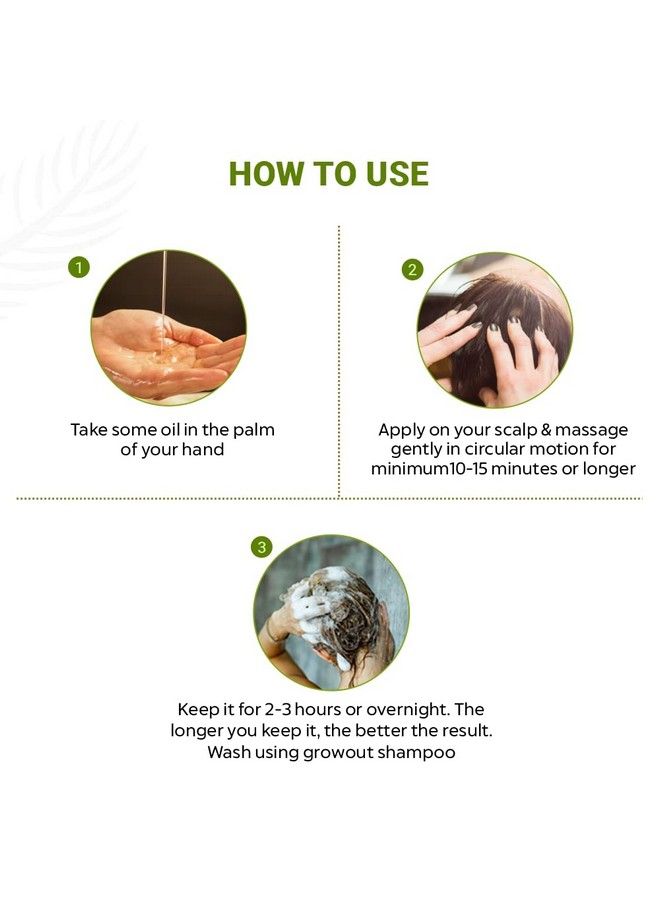 Indus Valley Bio Organic Growout Hair Oil For Hair Growth 100% Organic And Vegan That Combats Dandruff Flaky Scalp Frizz And Split Ends 200Ml - Image 5