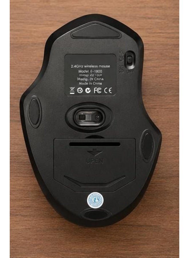 Wireless Mouse with ON/OFF Switch – Powered by 2 AA Batteries, USB Receiver, Ergonomic Mouse for Laptop & PC - Image 3