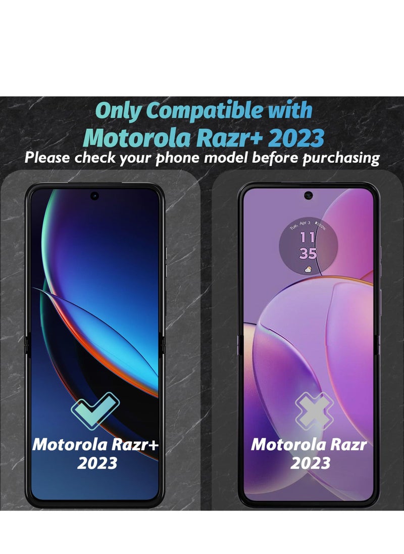 Screen Protector Compatible for Motorola Razr+ 2023, 3 Sets 12 Packs Anti-Scratch Bubble-Free Screen Protector, Premium Quality Soft TPU (Not Glass)