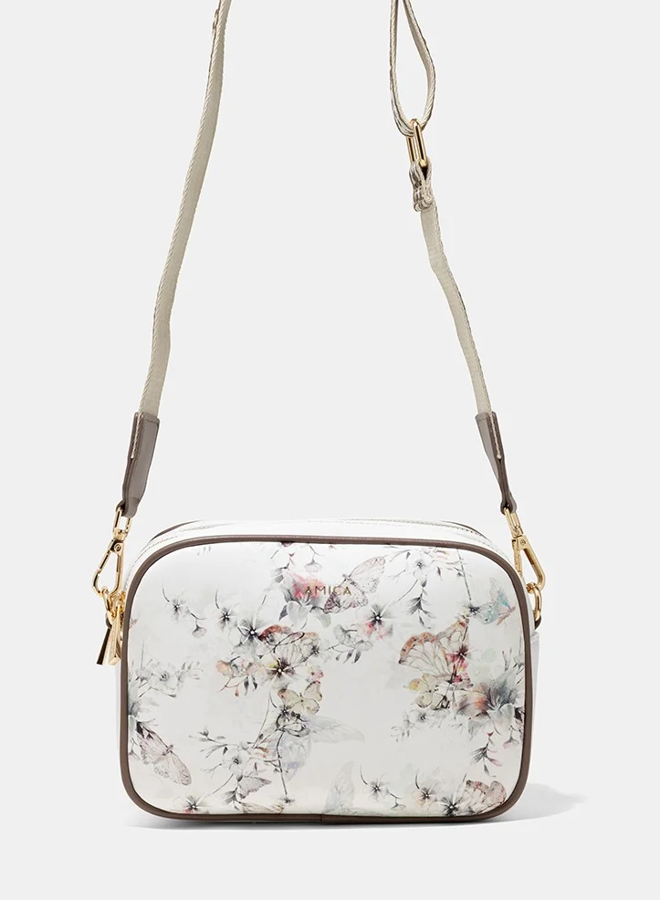 AMICA AMICA Flores Crossbody Bag - White Floral