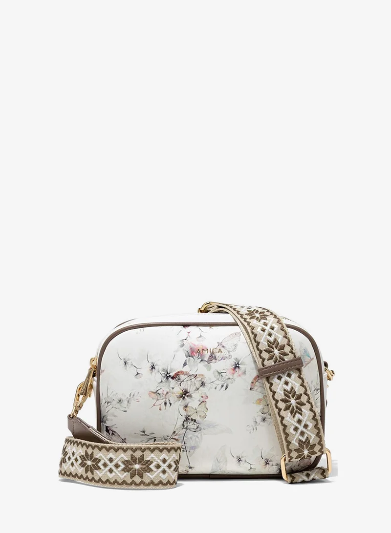 AMICA AMICA Flores Crossbody Bag - White Floral
