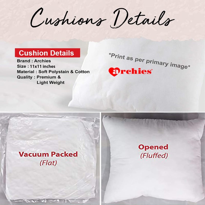 Archies ARCHIES Gift for Fathers Gifts for Father Cushion Cover 12x12x with Pillow Filler Card Gift Set for Father Dad Papa Father Day Giftting Idea FDC23CCFPIL13  - Image 4