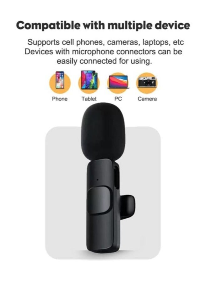 ELTRAZONE 2 in 1 K8 Wireless Microphone, Digital Mini Portable Recording Clip Mic with Receiver for All Type-C Lightning Mobile Phones Camera Laptop for Blogging YouTube Online Class - Image 5