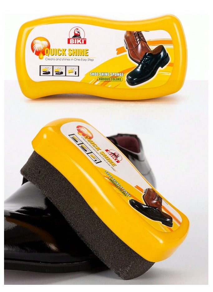 Biki Quick Shine Sponge for Various Coloured Shoes and Other Leather Surfaces Multipurpose  - Image 1