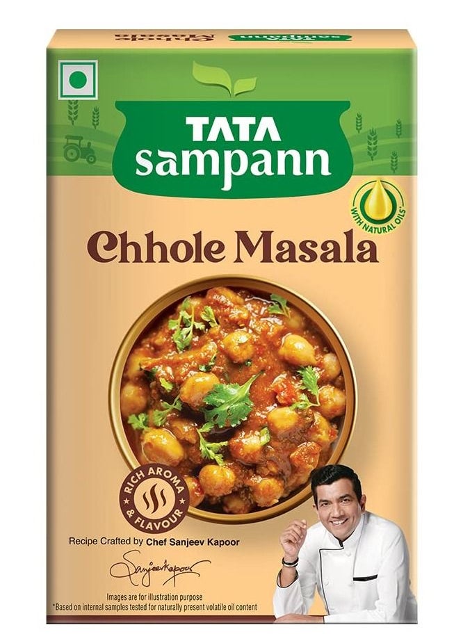 TATA Sampann - Chhole Masala with Natural Oils Crafted by Chef Sanjeev Kapoor 100g - Image 1