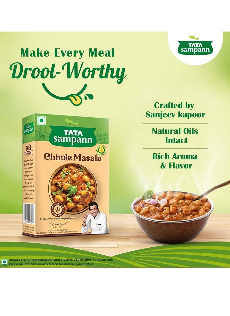 TATA Sampann - Chhole Masala with Natural Oils Crafted by Chef Sanjeev Kapoor 100g - Image 1