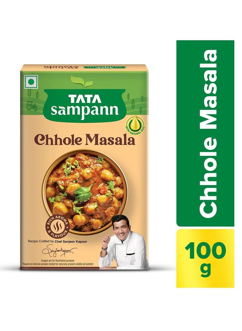 TATA Sampann - Chhole Masala with Natural Oils Crafted by Chef Sanjeev Kapoor 100g - Image 1