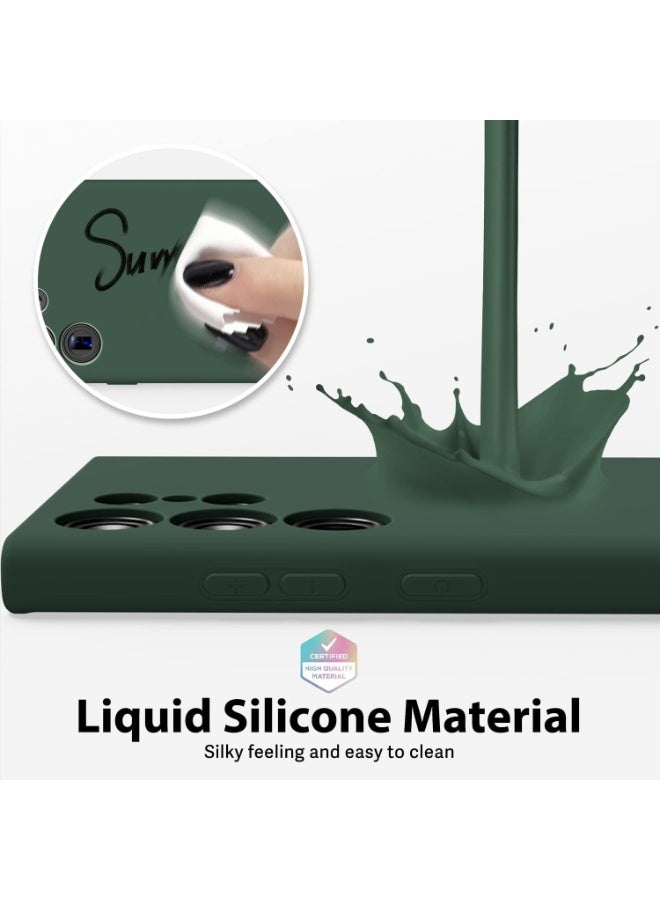 ملبوس حافظة هاتف سامسونج جالاكسي S22 ألترا من السيليكون السائل رفيعة ونحيفة، غلاف مطاطي ناعم، غطاء جل ناعم لأجهزة سامسونج جالاكسي S22 ألترا بحجم 6.8 بوصة - Image 4