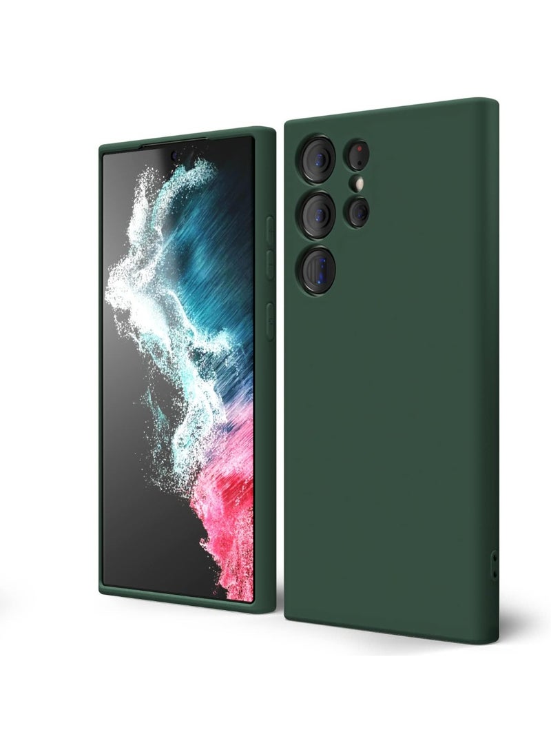 ملبوس حافظة هاتف سامسونج جالاكسي S22 ألترا من السيليكون السائل رفيعة ونحيفة، غلاف مطاطي ناعم، غطاء جل ناعم لأجهزة سامسونج جالاكسي S22 ألترا بحجم 6.8 بوصة - Image 1