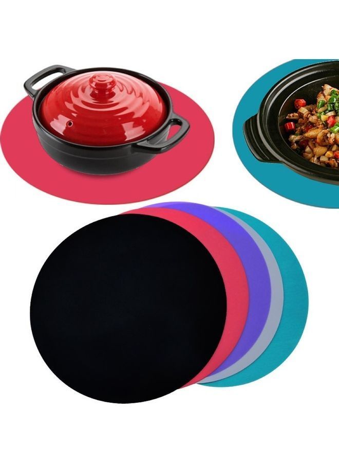 NIBEMINENT Silicone Microwave Coaster Pad Red  - Image 3