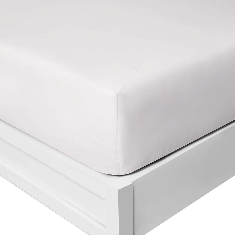 Yorkshire Bedding 25 Cm Fitted Bed Sheets  Super Soft Deep Fitted Sheet Brushed Microfibre Anti Wrinkle Bedsheet Breathable  Fade Resistant White Single