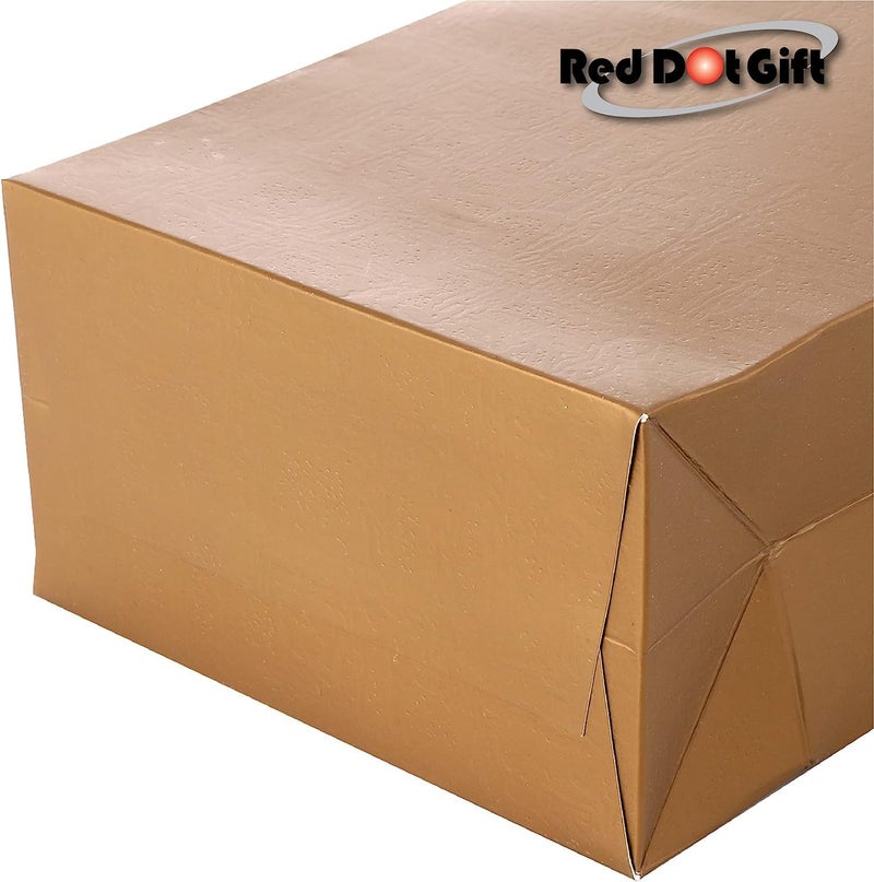 Red Dot Gift REDDOTGIFT® Pack of 10 Textured Paper Bags,Gift Bags Shopping Bag Party Favor Bags for Birthday Mother’s Day, Baby Shower Bridal Shower Wedding Gift (A6 : H14.5 * 11.5 * 6.5cm, Gold) - Image 4