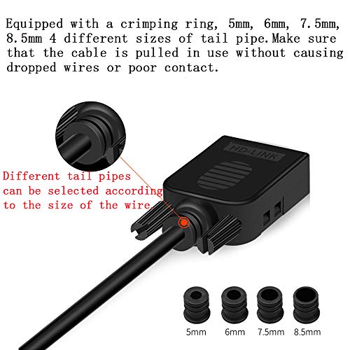 ANMBEST 2PCS DB9 Solderless Connector, RS232 D-SUB Serial to 9-Pin Port Terminal Female Adapter Connector Breakout Board with Locking Housing - Image 4