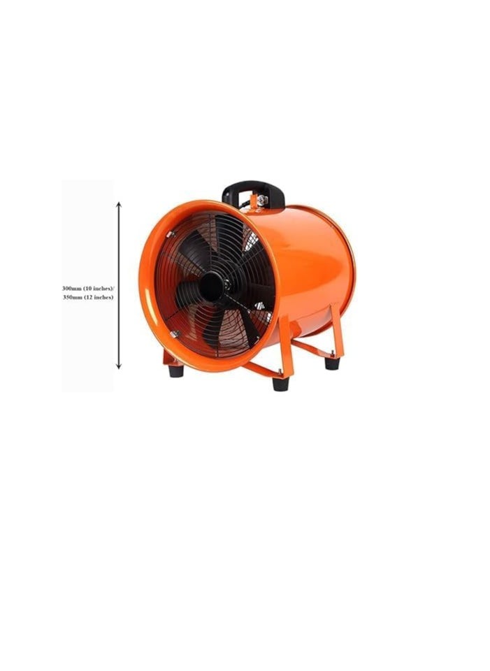 BOSS LIFE STYLE 12-Inch Portable Ventilation Fan and Industrial Exhaust for Industrial & Construction Sites, Basement, Garage, Warehouse etc. (Flexible PVC Ducting not Included)  - Image 2