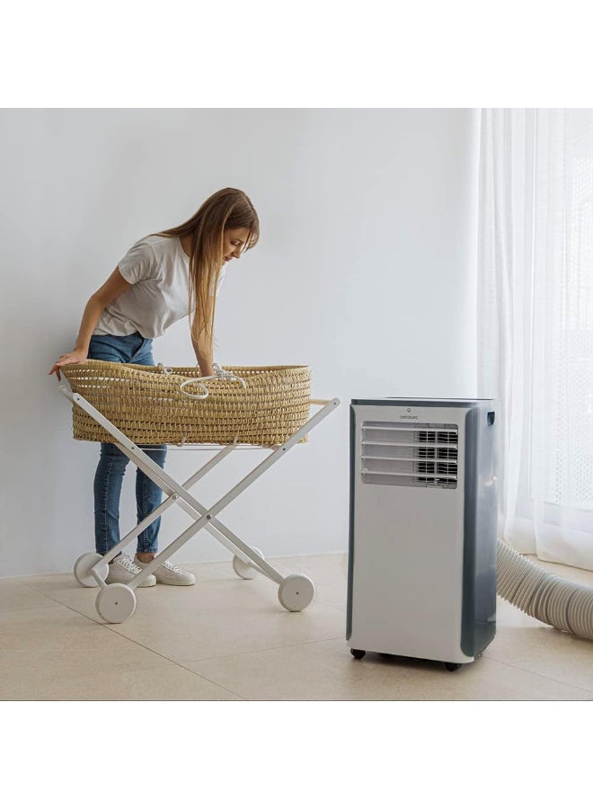 سيكوتيك مكيف هواء متنقل من سيكوتيك مزود بجهاز تحكم عن بعد ومضخة حرارية فورسكليما 9400. قدرة 9000 وحدة حرارية بريطانية، شاشة LED، 5 أوضاع، مزيل للرطوبة، يغطي مساحة 20-25 متر مربع. - Image 3