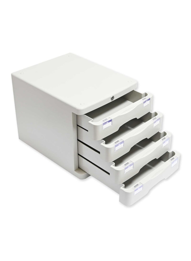 FIS File Cabinet (Plastic) With key, 4 Drawers - FSOTUS-21AK - Image 1