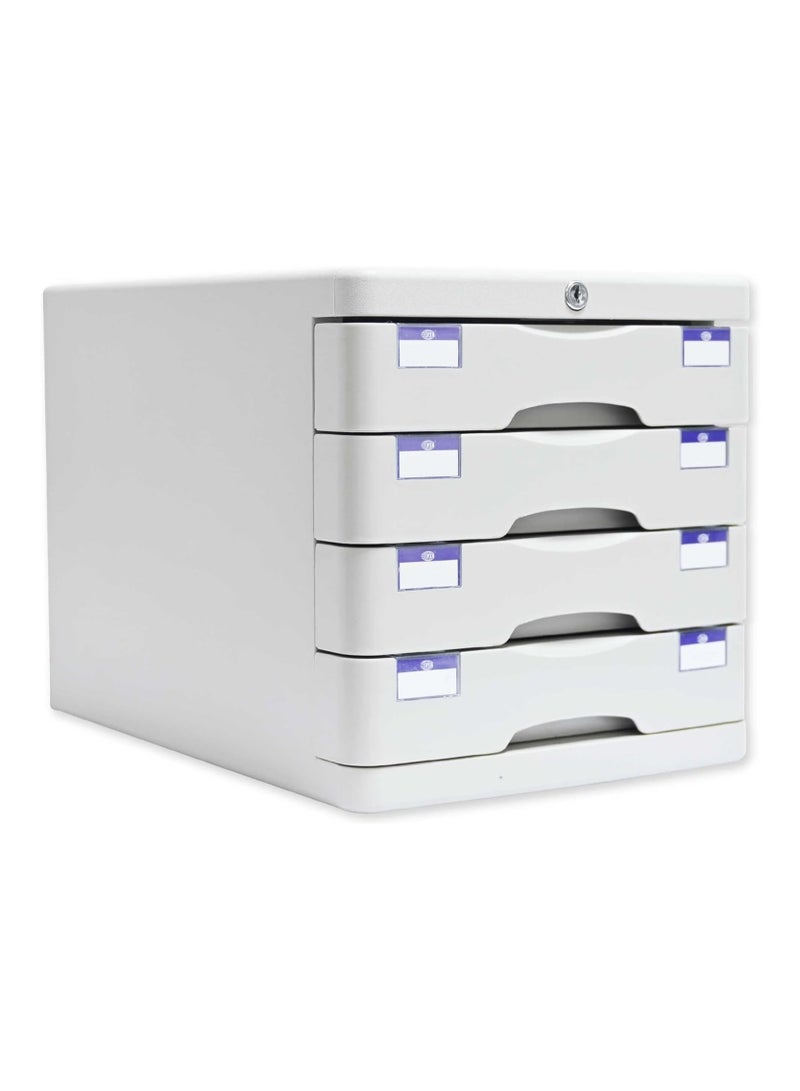 FIS File Cabinet (Plastic) With key, 4 Drawers - FSOTUS-21AK - Image 2