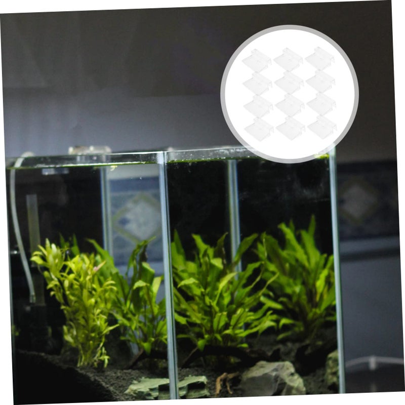 16 Pcs Acrylic Fish Tank Lid Holders Transparent 5x4cm Sturdy Cover Racks - Image 5