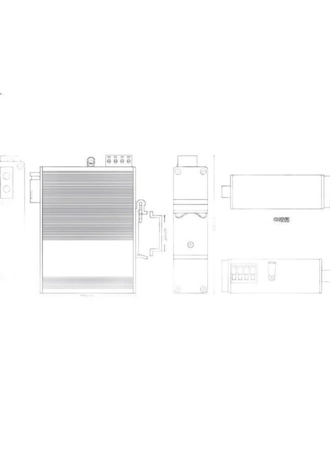Smart Valley Huigu Industrial-Grade Fiber Optic Transceiver Switch, Gigabit Single-Mode Single-Fiber A-End 1 Optical 1 Electrical, Din-Rail Optical-Electrical Converter, Sc Interface, Hg800-Ge - Image 3