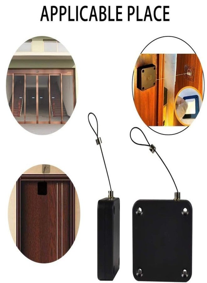 Drumstone [Limited Edition with 5 Years Extanted Warranty] Punch-Free Automatic Sensor Door Closer Residential Sliding Screen Door Closer Commercial Multifunctional Door Closer Auto Door Closer - Image 3