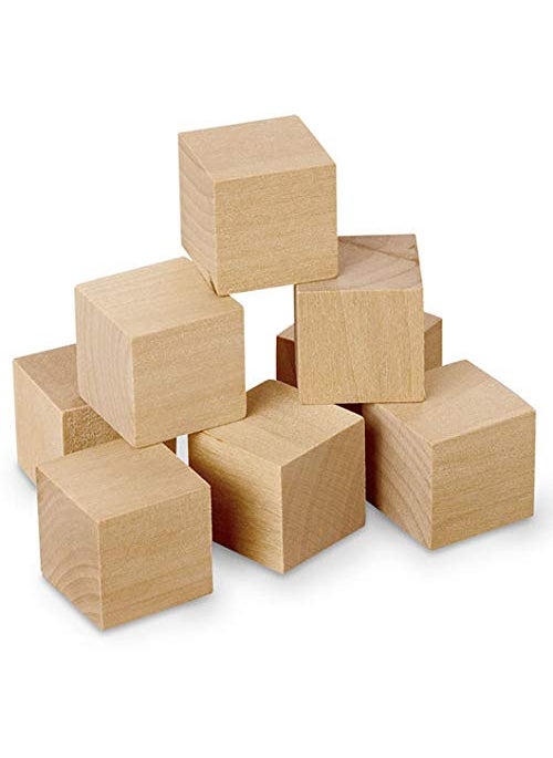 PRAVI Enterprise Wooden Blocks Square Cubes for Art Craft DIYFurnitureDecorationGaming etc 2X2X2 INCH 24  - Image 1