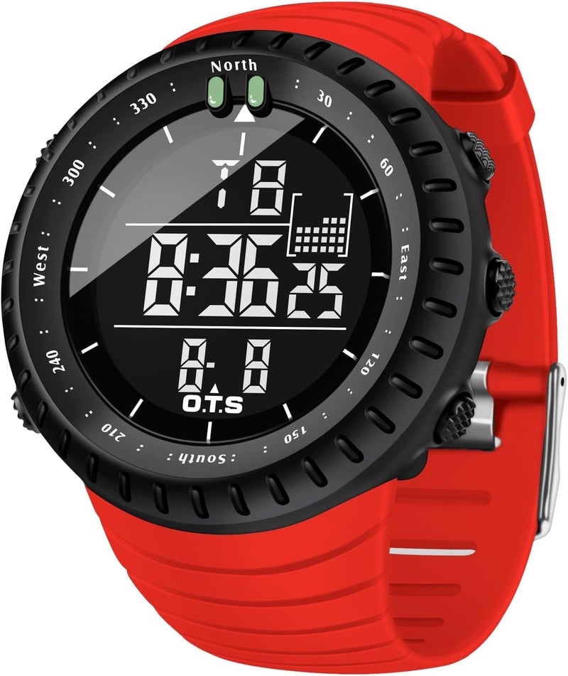 PALADA Men's Digital Sports Watch Waterproof Tactical Watch with LED Backlight Watches for Men - Image 1