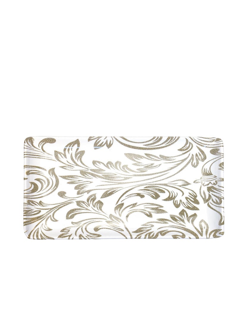 EDESSA طبق تقديم مستطيل سيراميك إيديسا إيلانا (أبيض، 12.5 × 24 سم، مجموعة من 6) - Image 5