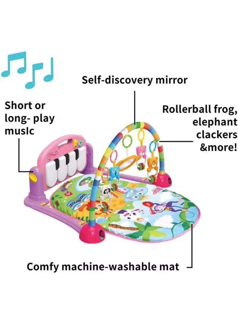 Huanger Baby Play Mat for Gym Play Mat Music Activity Center Piano Play Mat Music Activity Center Mat Padded for Infants Newborns Kids - Image 2