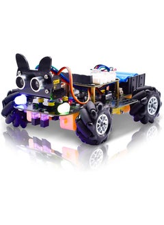 Keyestudio Micro bit 4WD Mechanical Robot Car Kit for Micro:bit v2 (Not Contained)，Novel Rugged Car for Kids Micro:bit Graphical Make code Python Code, DIY Programmable Car for Adults Teens STEM Education  - Image 1