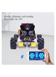 Keyestudio Micro bit 4WD Mechanical Robot Car Kit for Micro:bit v2 (Not Contained)，Novel Rugged Car for Kids Micro:bit Graphical Make code Python Code, DIY Programmable Car for Adults Teens STEM Education  - Image 4